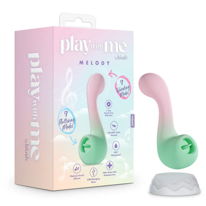 Melody Silicone Dual Vibrator With G-Spot (Play with Me)