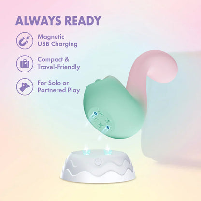 Melody Silicone Dual Vibrator With G-Spot (Play with Me)