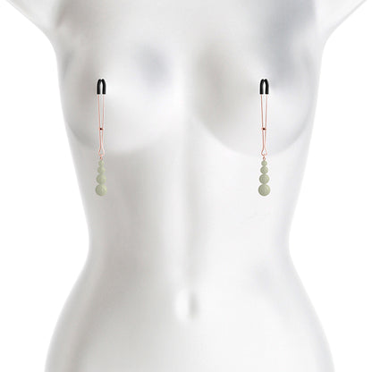 Nipple Clamps Rose Gold Glows in the dark
