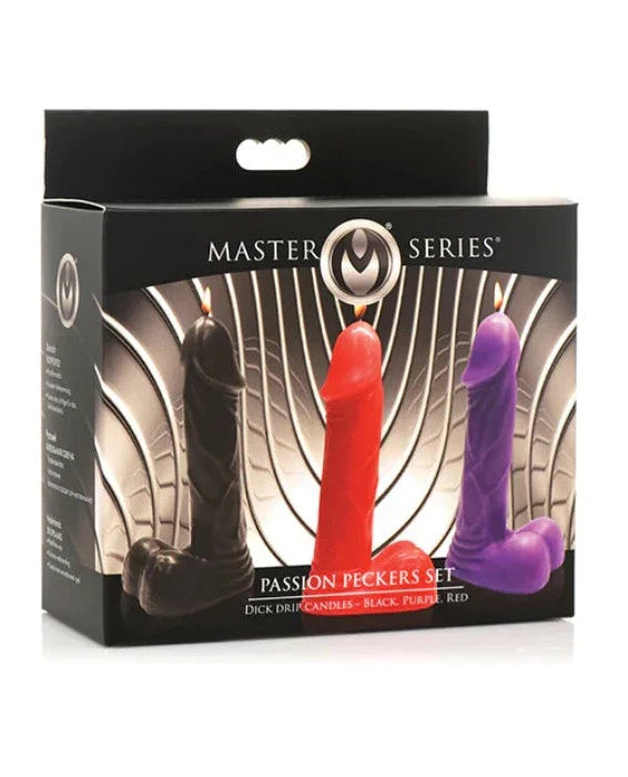 Master Series Passion Peckers Set Dick Drip Candles