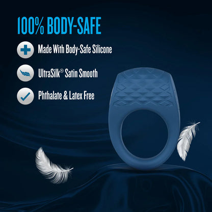 Performance Plus | Flex Pro Vibrating Cock Ring – USB Rechargeable – In Blue