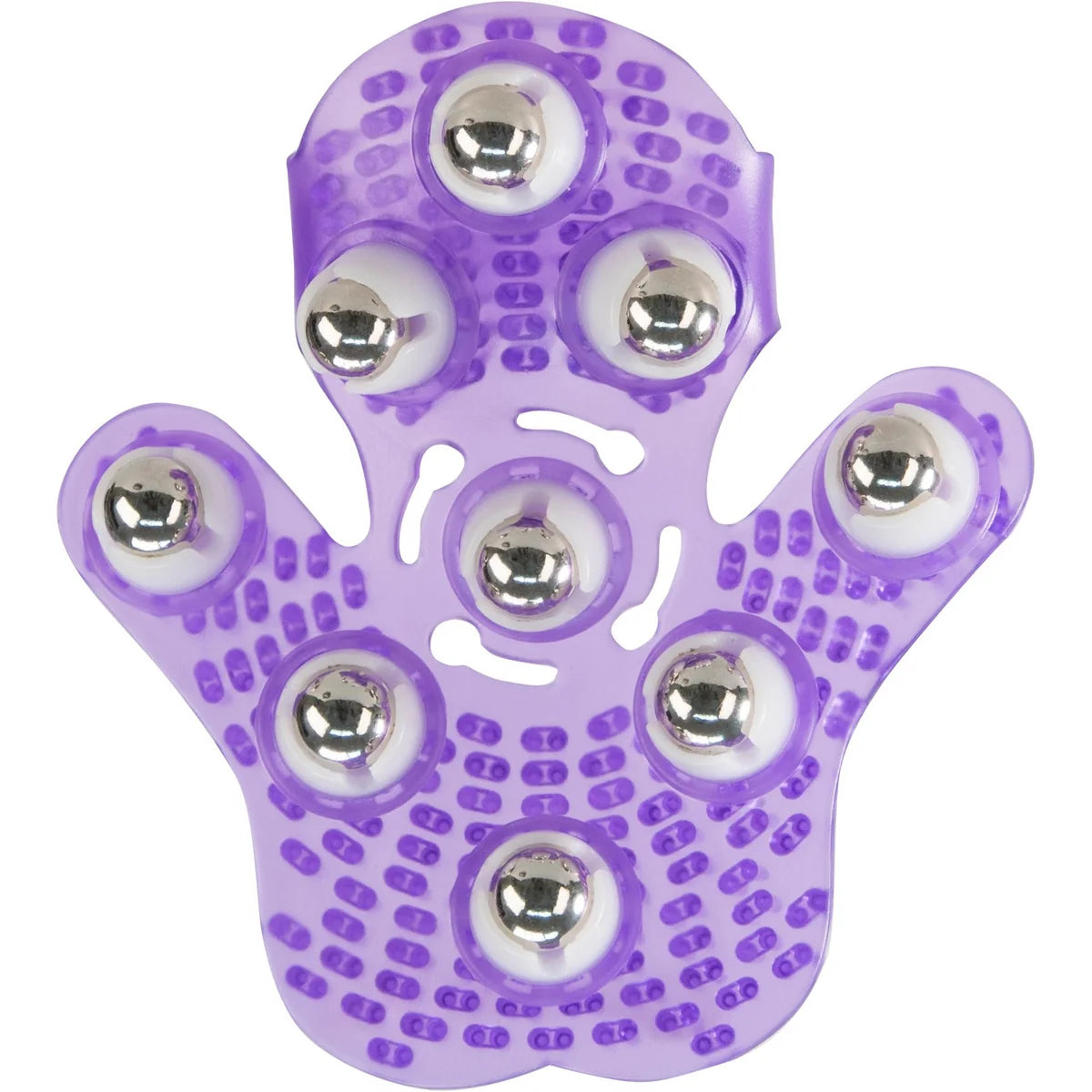 Simple and True Roller Balls Massage Glove - Purple