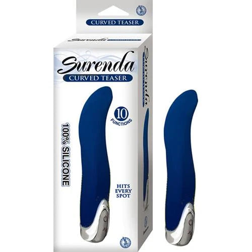 Surenda Curved Teaser Vibrator - Blue