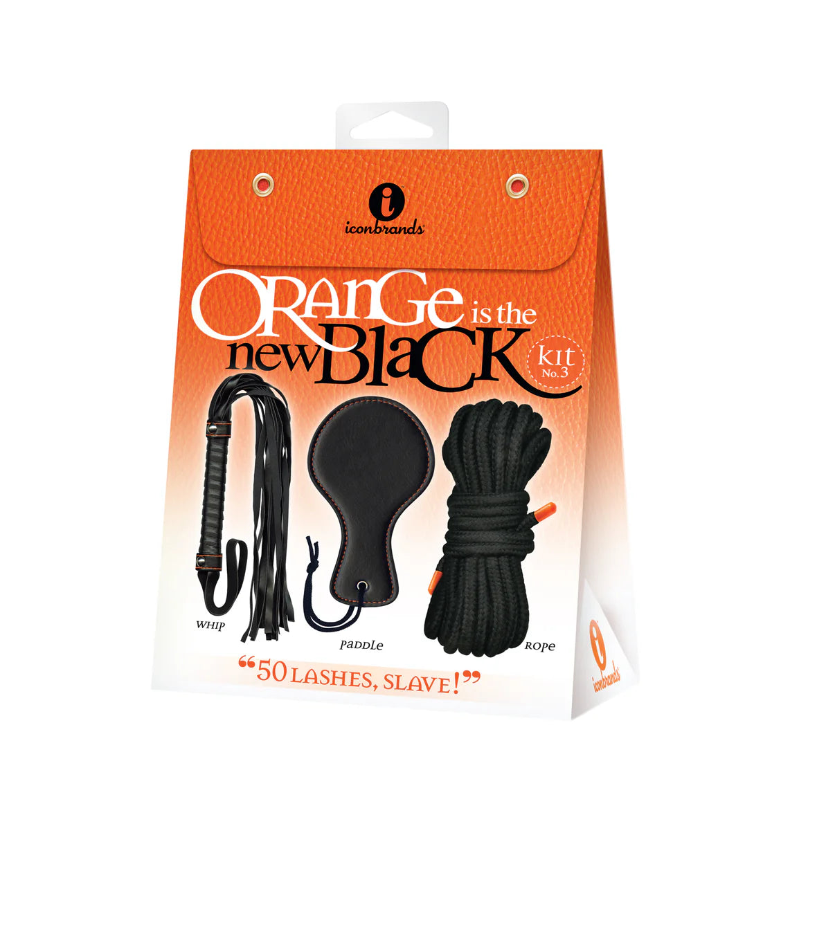 The 9's Orange Is The New Black - Kit #3 - 50 Lashes Slave!