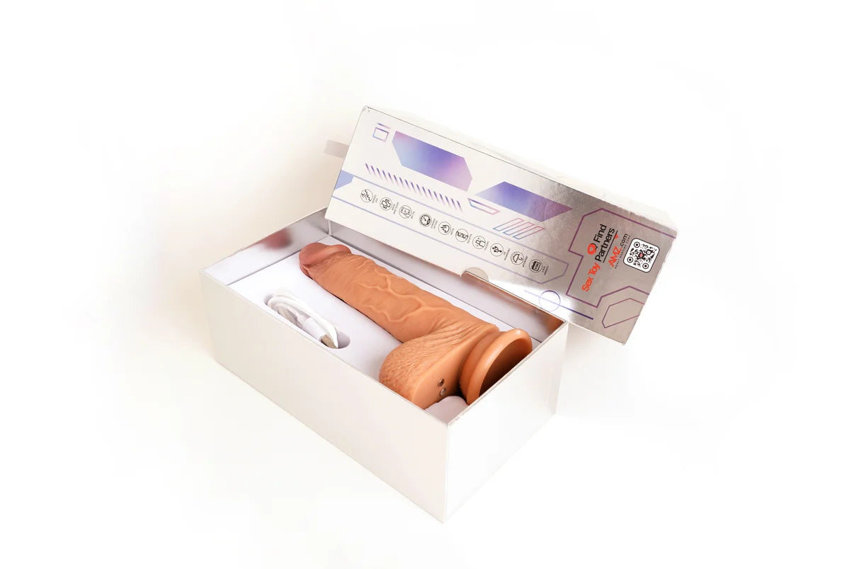 True Sensation App Controlled Realistic Thrusting 7" Dildo With Warming Function