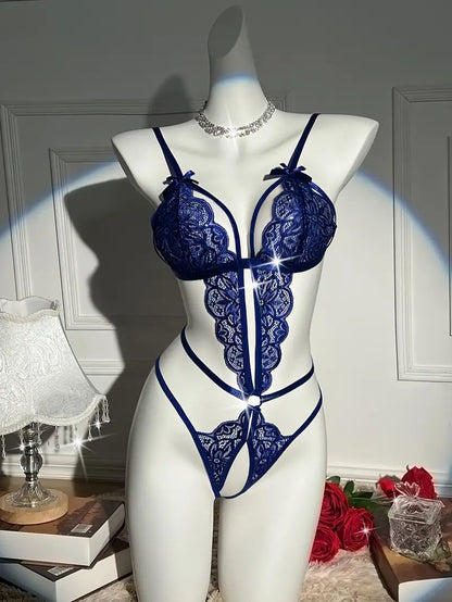 Body Suit Strappy with open Crotch