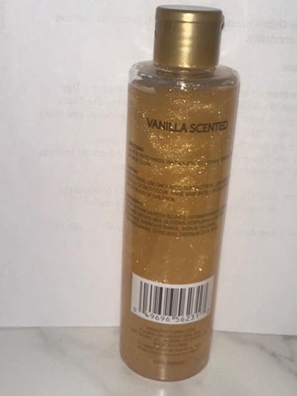 B.pure Gold Shimmer Body Wash, Vanilla Scented Gel Formula, 8 fl oz (Vanilla)