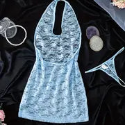 Light Blue Halter Lace