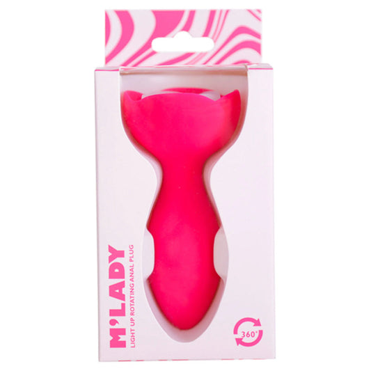 M'Lady Light Up Rotating Anal Plug