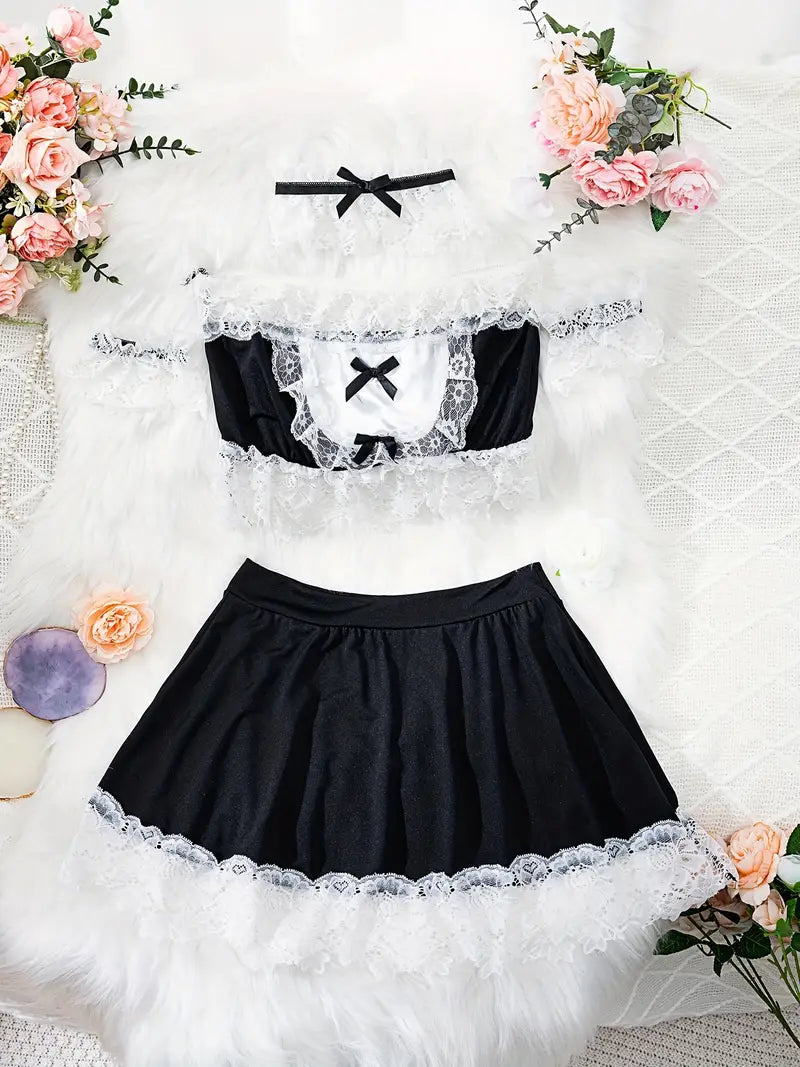 Sexy Maid Costume Temptation Role Play Halloween