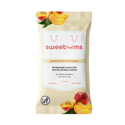 Peach or Rose  Scented and Unflavored Daily Wipes