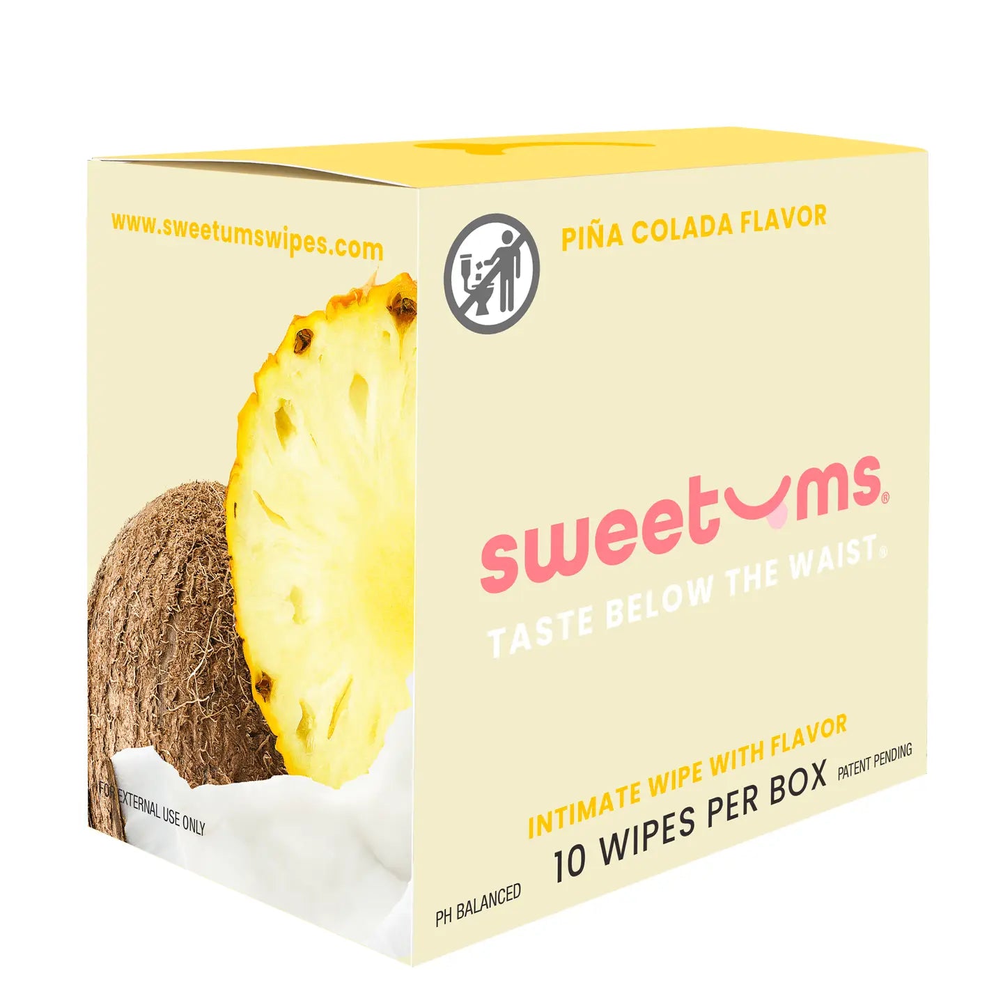 Sweetums Pina Colada Flavored Wipes