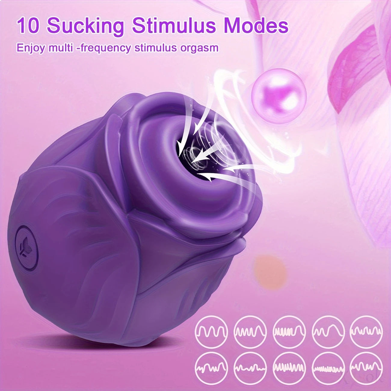 Rose Sucking Vibrator