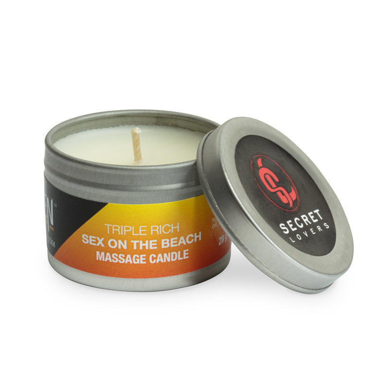 Secret Lovers Triple Rich Massage Oil Candle