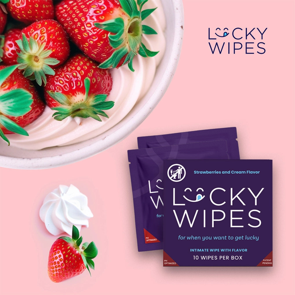 Wipes For Men Strawberries and Cream Flavor Top Seller