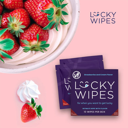 Wipes For Men Strawberries and Cream Flavor Top Seller