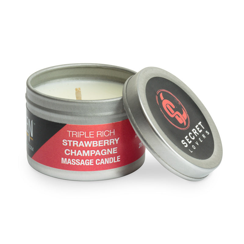 Secret Lovers Triple Rich Massage Oil Candle