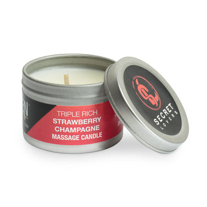 Secret Lovers Triple Rich Massage Oil Candle