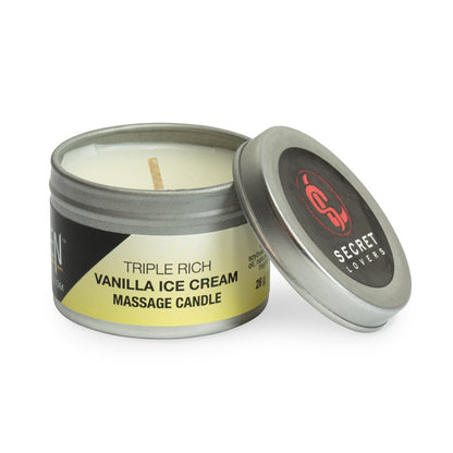 Secret Lovers Triple Rich Massage Oil Candle