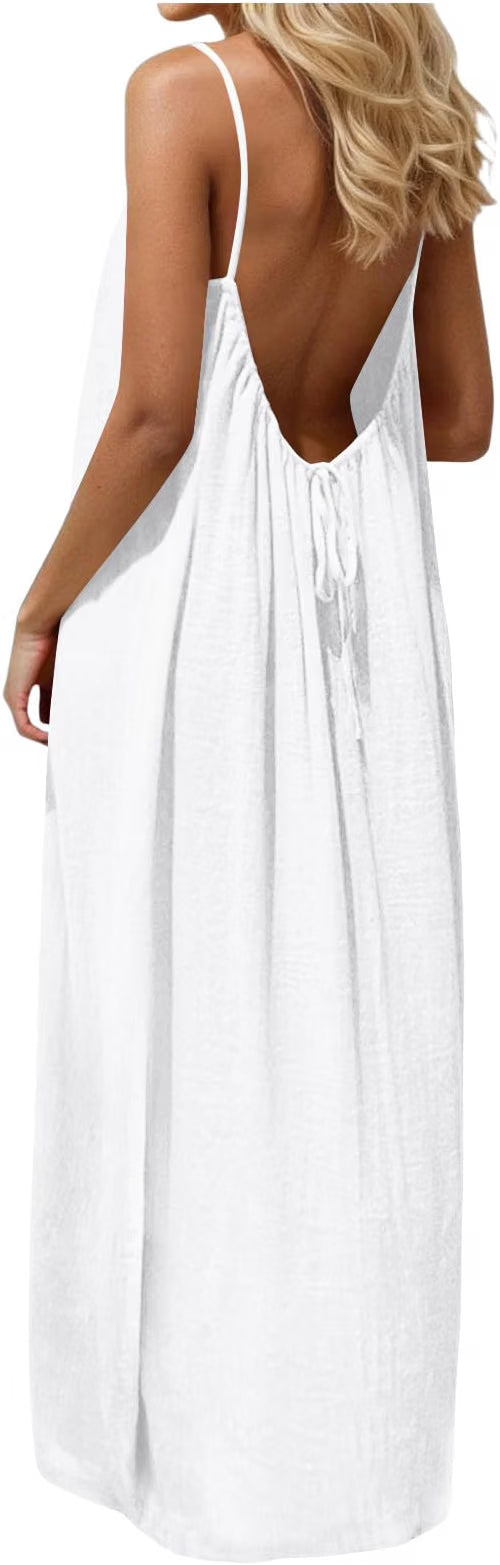 Sexy Backless Cami Maxi Dress (long)